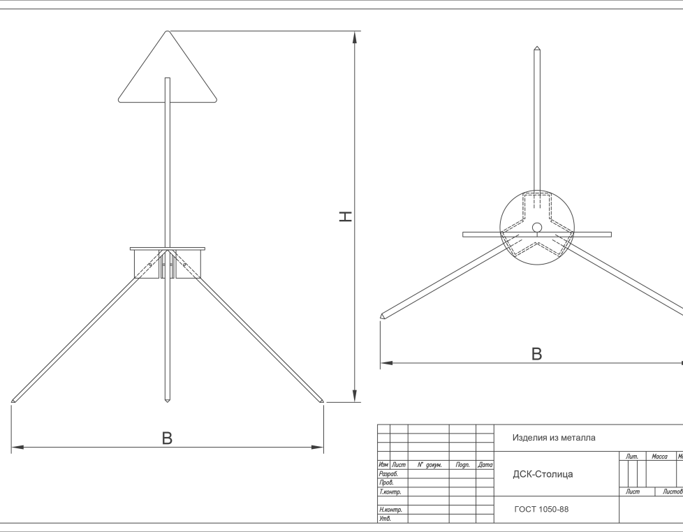 Тренога НТС 62-91